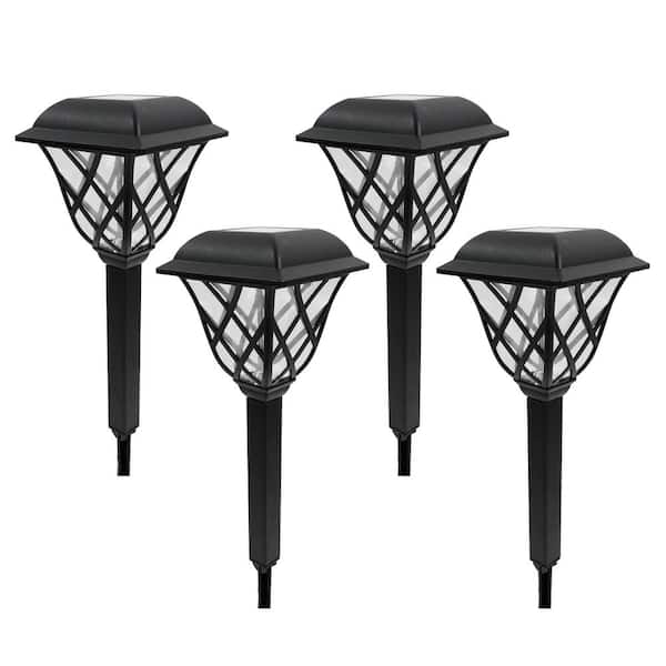 Alpine Corporation Solar Pathway Stake with Light - Set of 4