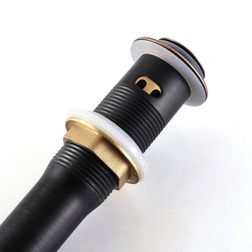 Oil Rubbed Bronze Bathroom Sink Pop-Up Drain Kit with Overflow