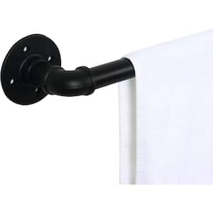 36 in. Wall Mounted, Towel Bar in Matte Black-41.5"L x 3.9"W x 3.3"H