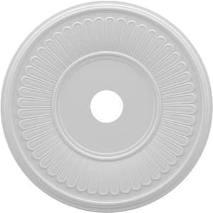 1 in. P x 22 in. O.D. x 3-1/2 in. I.D. Berkshire PVC Ceiling Medallion Moulding (Fits Canopies Upto 10-1/8 in.)