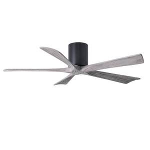 Irene 52 in. Indoor/Outdoor Matte Black Ceiling Fan with Remote Control and Wall Control