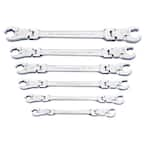 GEARWRENCH Metric Flex Flare Nut Ratcheting Wrench Set (6-Piece