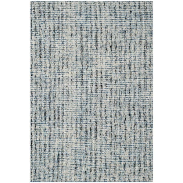 SAFAVIEH Abstract Blue/Charcoal 2 ft. x 3 ft. Speckled Area Rug
