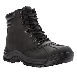 Blizzard Mid Lace Men's Size 7.5 Medium (D) Black Leather Waterproof Winter Boot