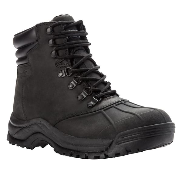 Propet Blizzard Mid Lace Men's Size 11 Medium (D) Black Leather Waterproof Winter Boot