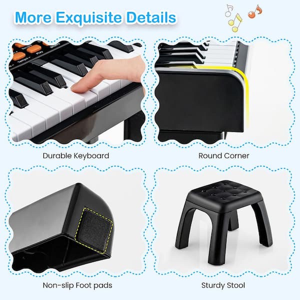 Gymax 37-Key Music Piano Keyboard Kids Learning Toy