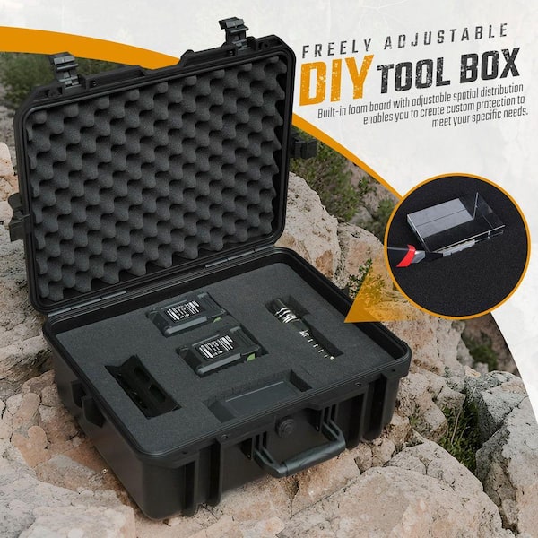 Busdays 18.89 in. Plastic safety box, waterproof box, tool box