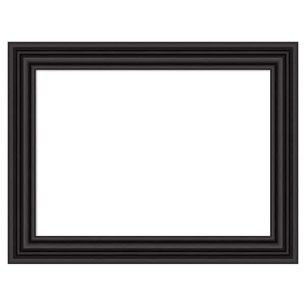 Amanti Art Colonial Black 34 in. x 26 in. Polystyrene Framed Dry Erase Magnetic Memo Board