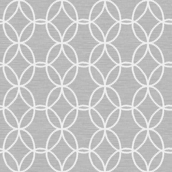 A-Street Prints Network Grey Links Paper Strippable Roll (Covers 56.4 sq. ft.)
