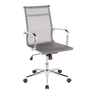 Mirage Adjustable Silver Office Chair with Swivel
