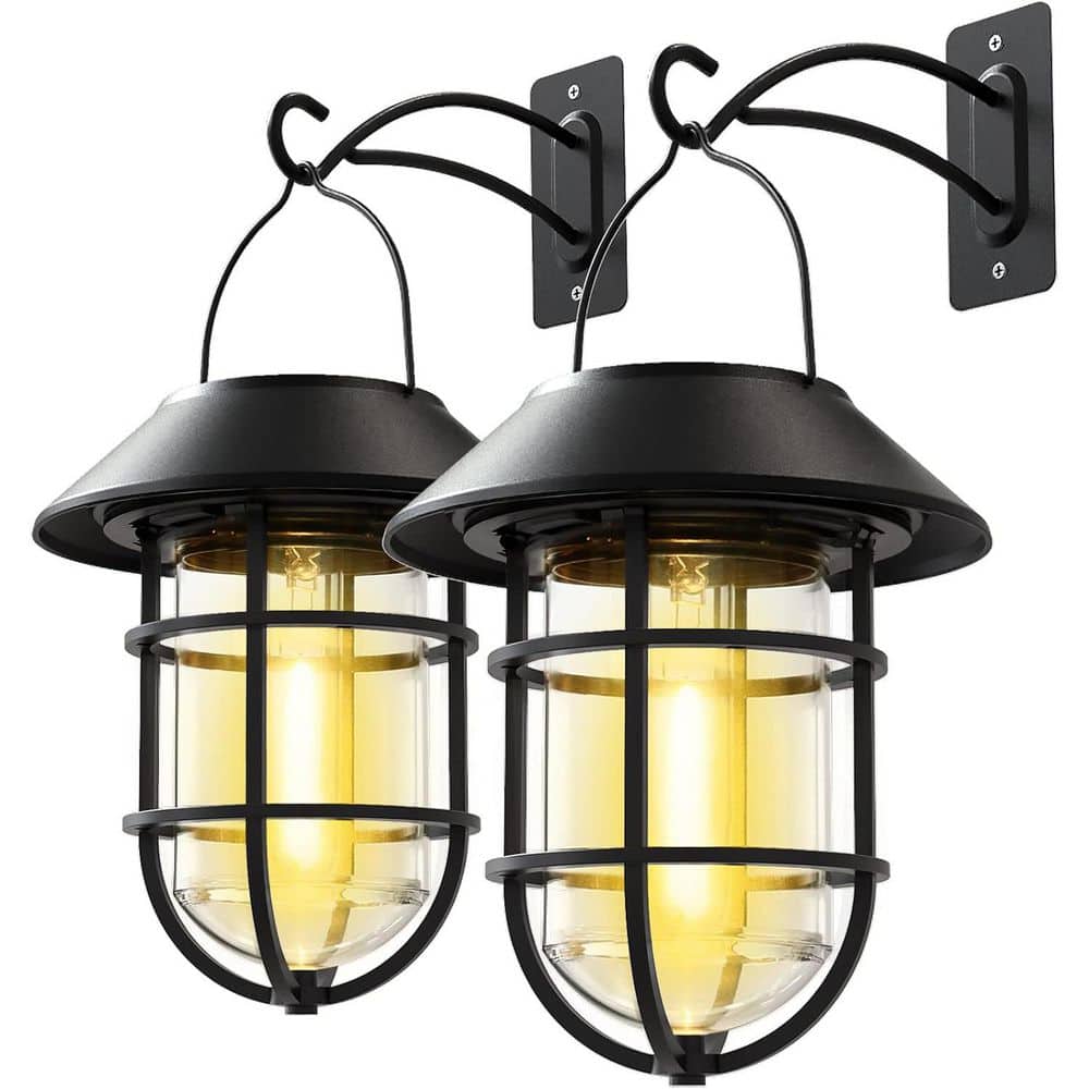 Ahfiwaso Solar Outdoor Hanging Lights Waterproof Metal
