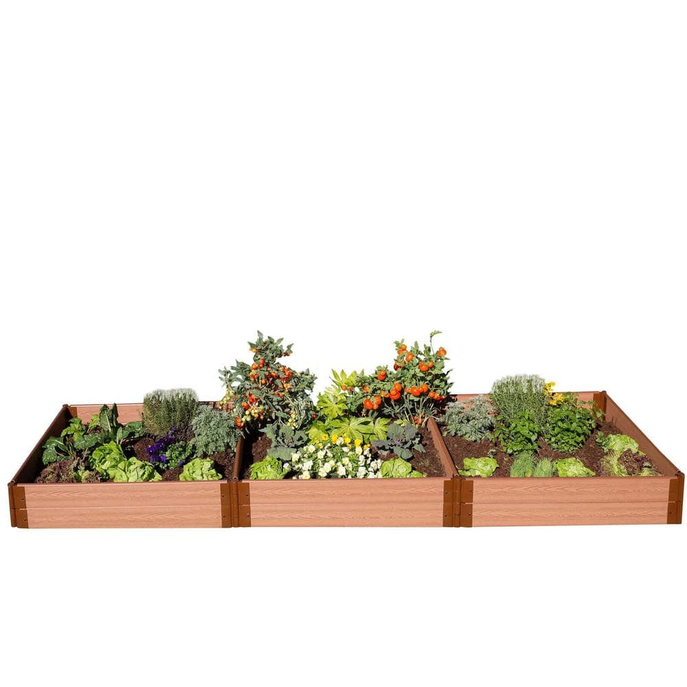 Classic Sienna Composite 4' x 12' Raised Garden Bed