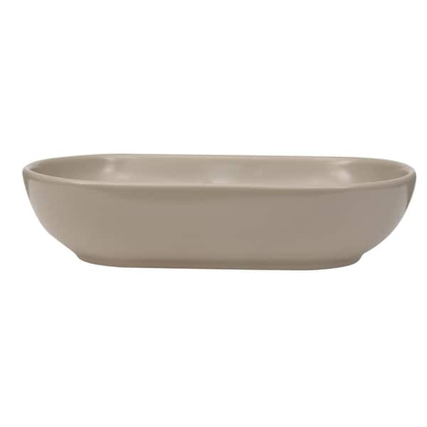 Barclay Products Harmony Oval Vessel Sink in Matte Tan