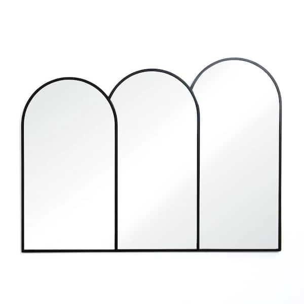 42.13 in. W. x 31.5 in. H Triple Arch Framed Wall Mirror
