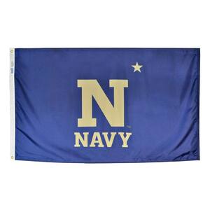 3 ft. x 5 ft. Nylon U.S.Navy N Logo Armed Forces Flag