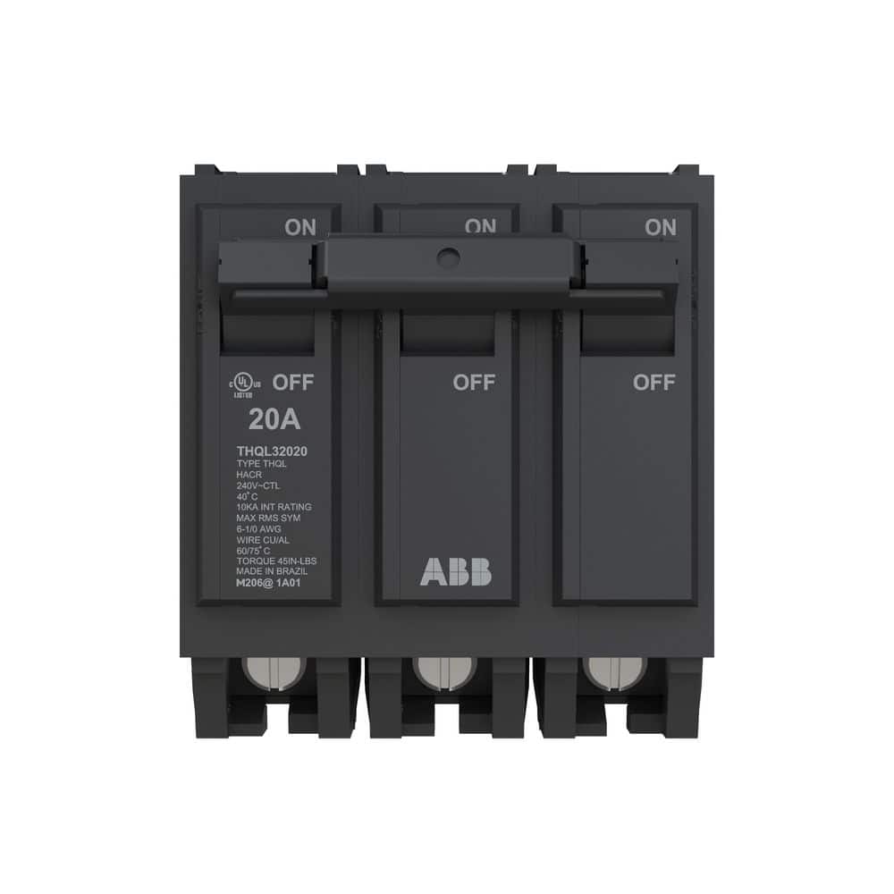 20 Amp 1 in. 3-Pole Circuit Breaker (THQL32020A) price history on PriceWatchPro