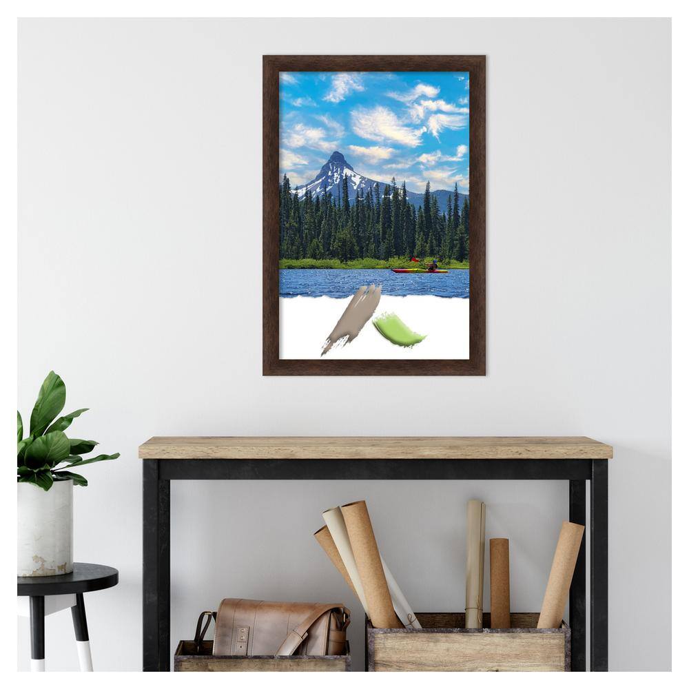 Warm Walnut Narrow Wood 20" x 30" Picture Frame