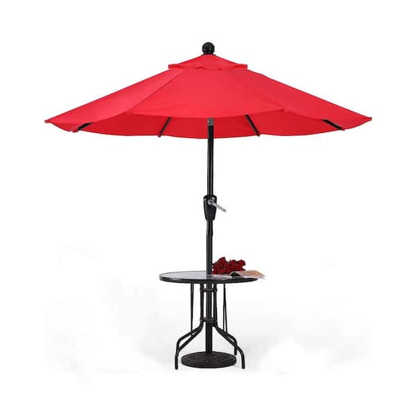 Dyiom 9 ft. Beach Umbrella Red in Patio Umbrellas Durable