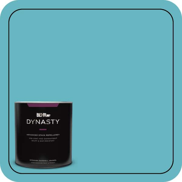 BEHR DYNASTY 1 qt. #520D-5 Tropical Tide Eggshell Enamel Interior Stain-Blocking Paint and Primer