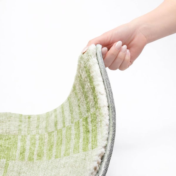 Dream Shag Premium Machine Washable Abstract ADS686 Honey 3 ft. x 4 ft. Area Rug