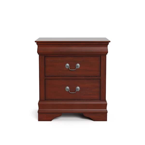 Furniture of America 6-Piece Burkhart Cherry Wood King Furniture of America 6-Piece Burkhart Cherry Wood King
