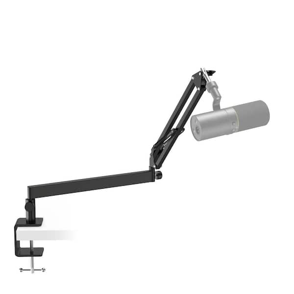 Yichuhaoxi Microphone Arm in Black Adjustable Mic Stand with Desk Mount Clamp