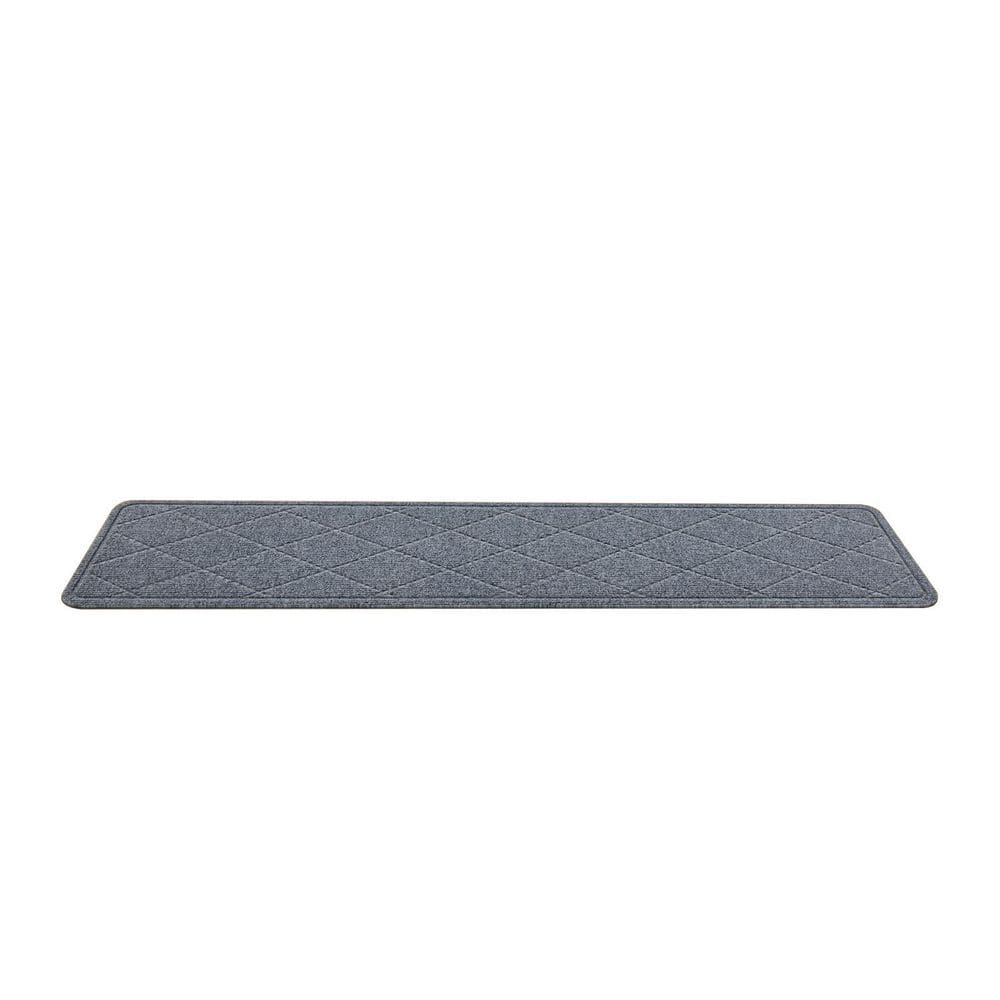 Dark Grey 15 Pack 8 in. x 30 in. Non Slip Carpet Stair Treads with Reusable Adhesive, TPR Backing Stair Runner Rugs price history on PriceWatchPro