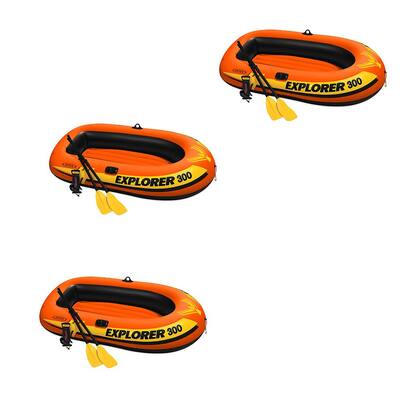 Intex Inflatable Boat The Home Depot