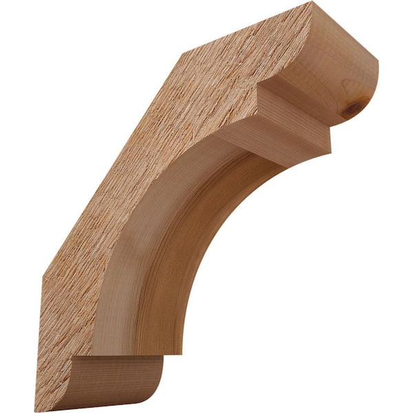 4"W x 10"D x 10"H Olympic Rough Sawn Knee Brace, Western Red Cedar