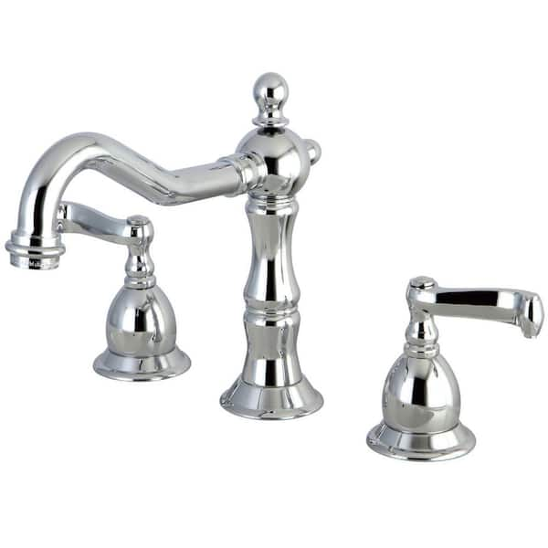 Kingston Brass Heritage 8 in. Widespread 2-Handle Bathroom Faucets with ...