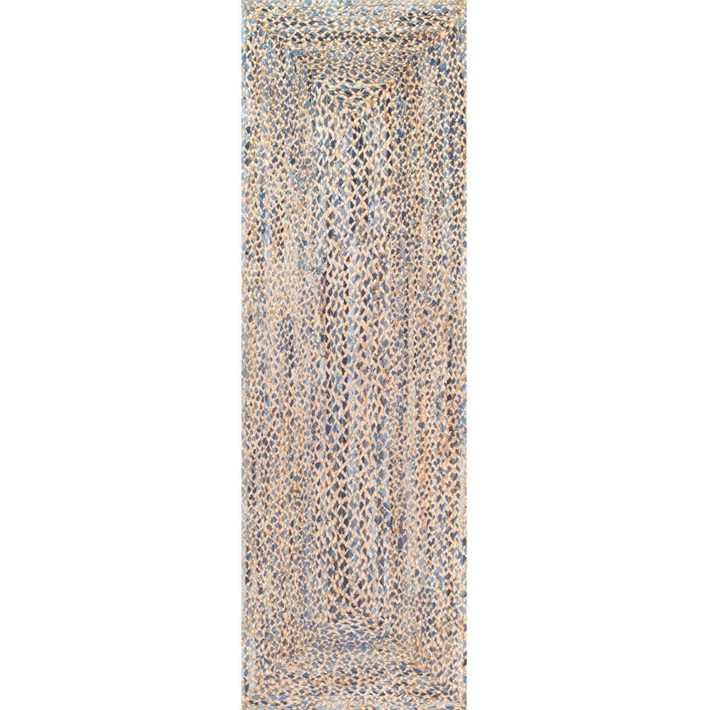 Eliz Striped Farmhouse Jute Blue 2 ft. 6 in. x 6 ft. Indoor Runner price history on PriceWatchPro