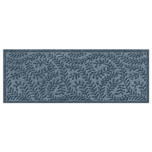 WaterHog Boxwood Bluestone 22 in. x 60 in. PET Polyester Indoor Outdoor Runner Doormat