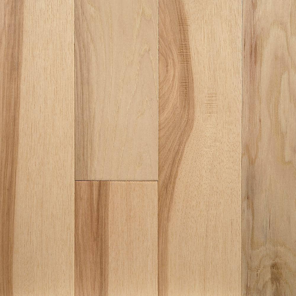 OptiWood Take Home Sample - Natural Hickory Engineered Waterproof Hardwood Flooring - 5 in. Width x 6 in. Length, Light -  711007-S