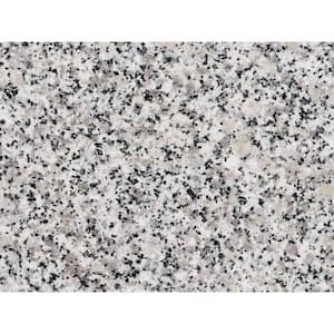 5.67 in. L x 1.97 in. D Granite Countertop Sample in White Pearl