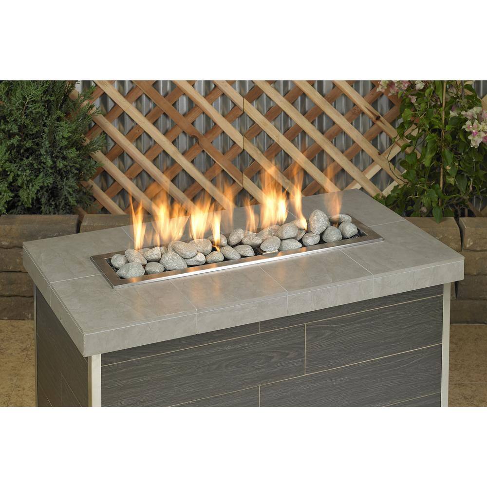 Cape Gray Ceramic Lite Stones for Fireplaces - 15 Piece Set