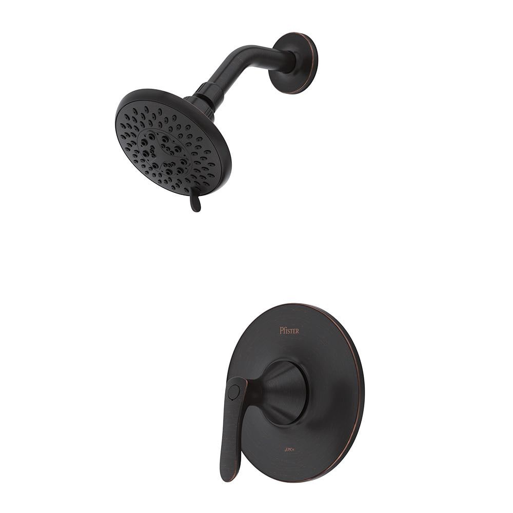 Tuscan Bronze Wall Mounted Shower Faucet Kit