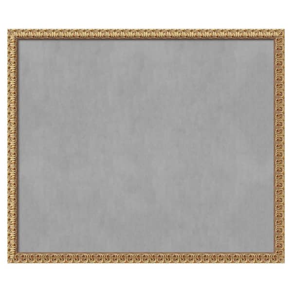 Amanti Art Florentine Gold 51 in. x 43 in Framed Magnetic Board