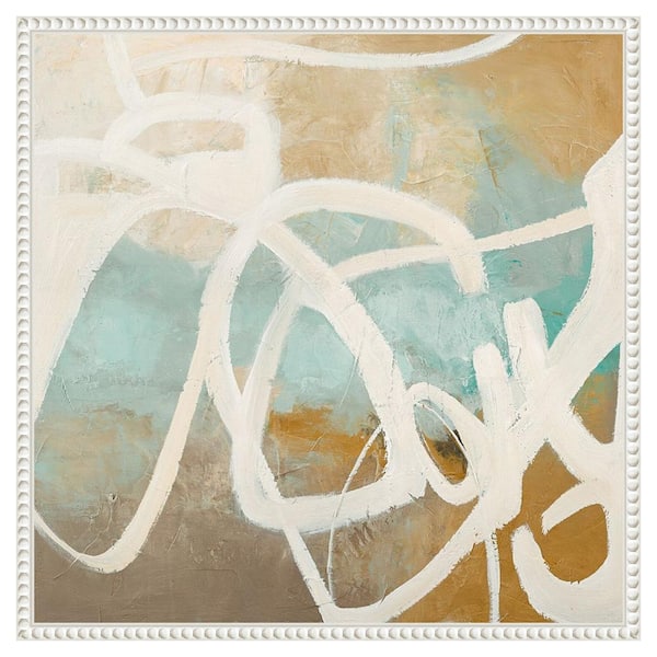 Amanti Art Notify by Design Fabrikken 22 in. W x 22 in. H. Canvas Wall Art Print Framed in White