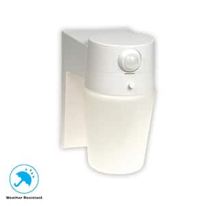 110 Degree Motion Sensor White Outdoor Security Light