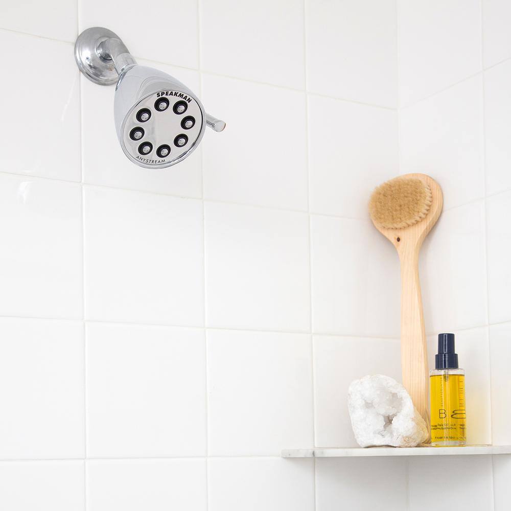 Polished Chrome Round Multi-Function Wall Mounted Shower Head
