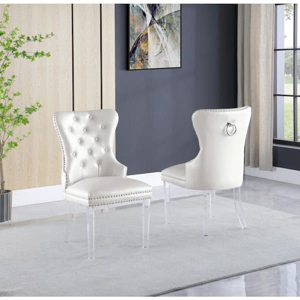 Best Quality Furniture Sal White Faux, Best Faux Leather Dining Chairs