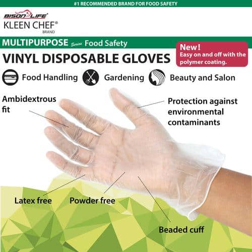 White Cotton Beaded Grip Gloves, Food Service Gloves