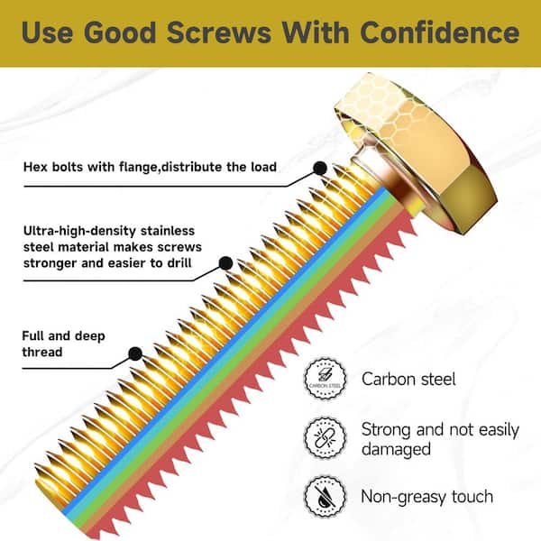 740-Piece M6-M12 Heavy-Duty Bolts and Nuts Assortment Kit, Grade 8.8 Alloy Steel