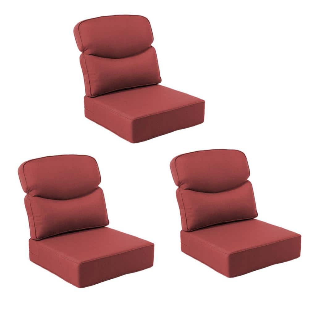 Sunsmile 24in. W x 24in. D x 6in. Thick 6-Piece Deep Seating Outdoor Lounge Chair Olefin Cushion, Red price history on PriceWatchPro