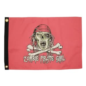 Novelty Flag - Zombie Pirate Girl