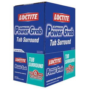 Power Grab Tub Surrounds Instant Grab 9 oz. Latex Construction Adhesive White Cartridge (12 pack)