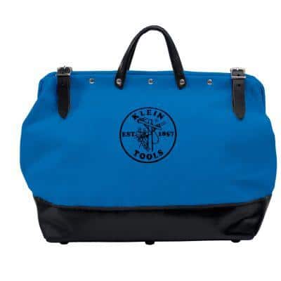 Klein Tools 16 In. Canvas Tool Bag, Blue-DISCONTINUED