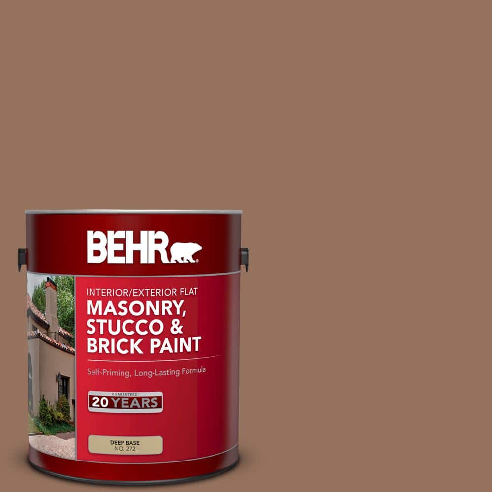 1 gal. #MS-12 Rio Bravo Flat Interior/Exterior Masonry, Stucco and Brick Pa