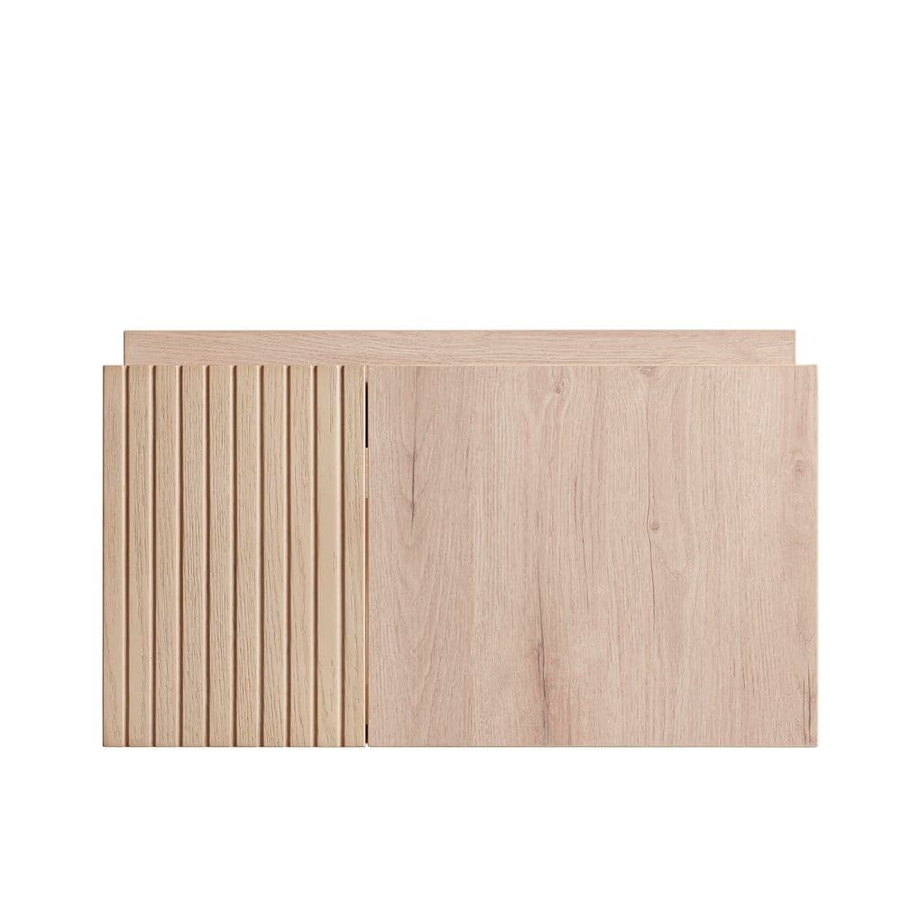 24 in. Wall-mounted Bath Vanity Cabinet without Top in Oak, 2 Doors Design, Faucet and Sink Not Included price history on PriceWatchPro
