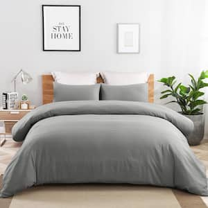 JML 5-Piece Microfiber Navy Queen Size Fluffy Duvet Cover Set FFDC-NAVY-Q -  The Home Depot